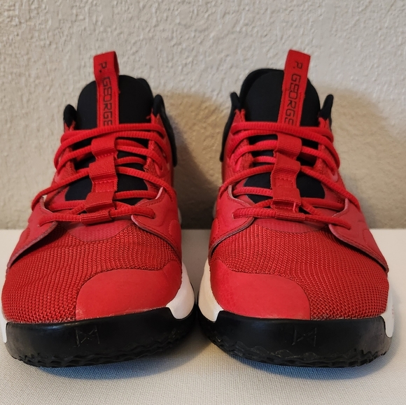 Nike Men's PG 3 Basketball Shoes, University Red/White/Black, Size: 9 - Picture 6 of 16